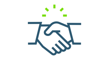 Green and blue logo featuring stylized leaf and text elements, symbolizing eco-friendly concepts.